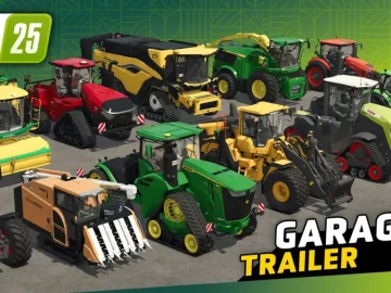 Machines of Farming Simulator 25 Garage trailer